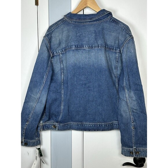 Lauren Jeans Co. Premium Denim Jacket Women’s Blue Jean Jacket Sz 2x - Picture 9 of 10